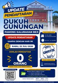 Masih “0”, Waktu Pendaftaran Calon Dukuh Gunungan Diperpanjang